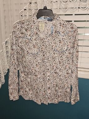 Floral Button-Down Shirt - White Multi